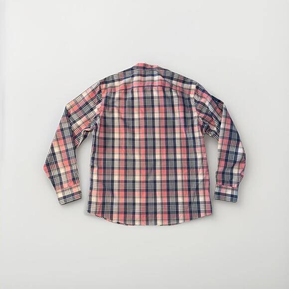 UNTUCKit Poplin Button Up Dress Shirt Mens XL Reg Pink Navy Plaid Wrinkle Free - Picture 2 of 11